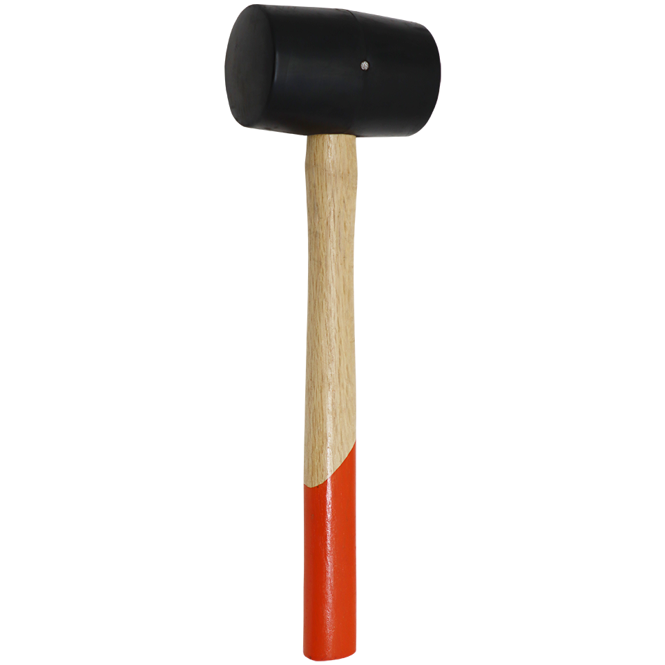 "MALLET RUBBER 675G WOOD BLACK  FB - WOODEN HANDLE BLACK HEAD"