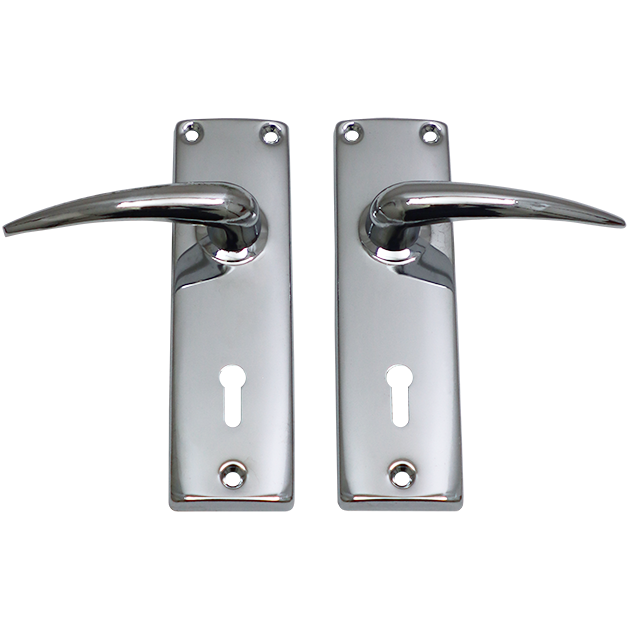 LOCKSET MORTICE 2 LEVER CHROME YALE - ESSENTIAL (CHROME PLATED