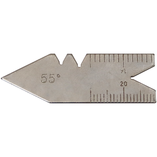 "GAUGE SCREW CUTTING 55\u00b0 IMP  FB - 55 DEG - IMPERIAL"