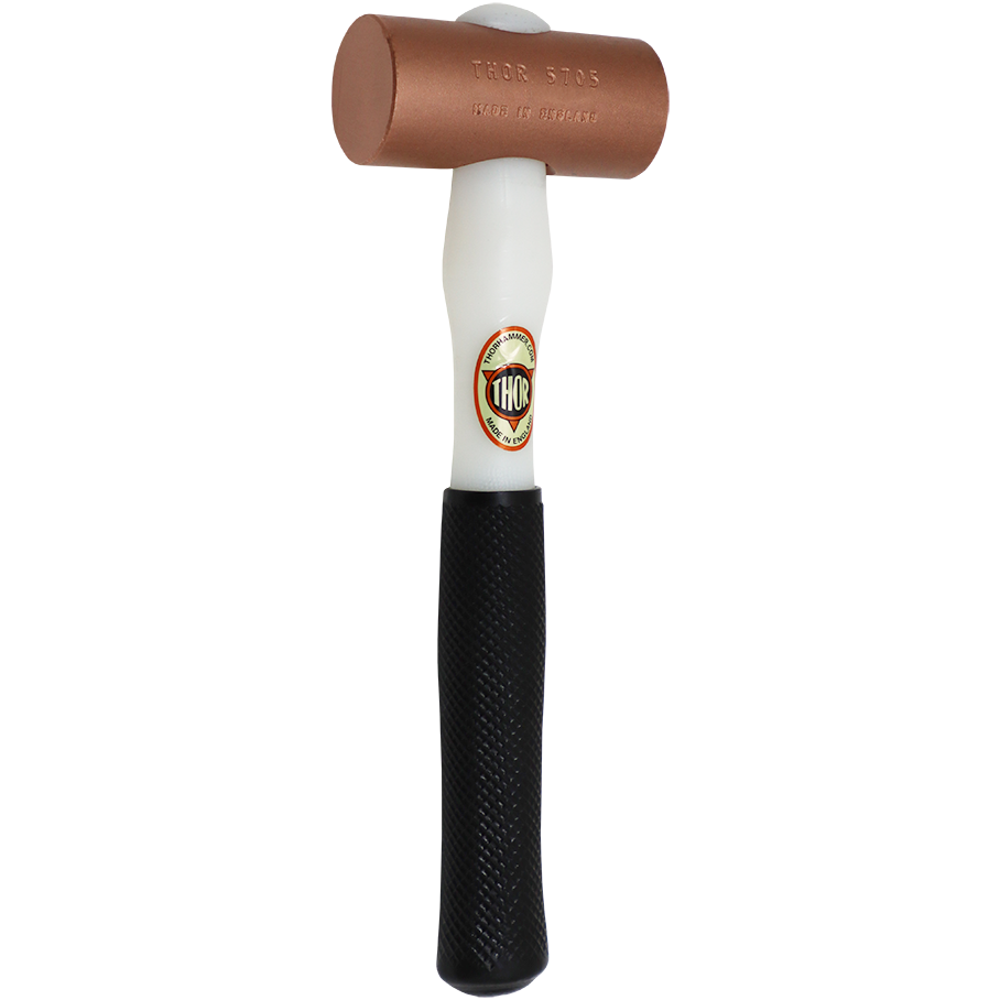 "THOR COPPER MALLETS #704  38MM - 38MM FACE - 950G - PLASTIC HANDLE"