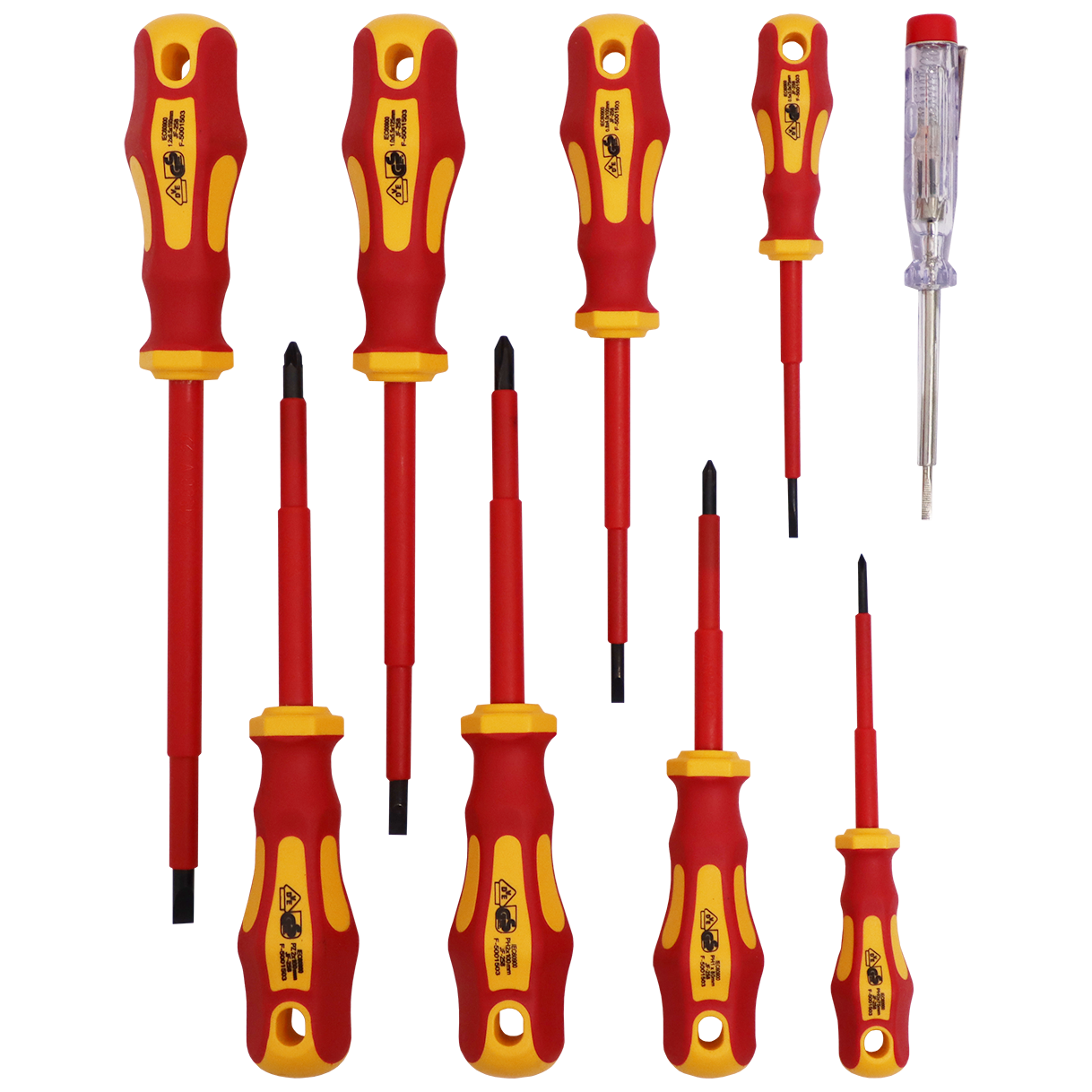 SCREWDRIVER SET VDE 1000V 9PC FB - INSULATED | Fowkes Bros