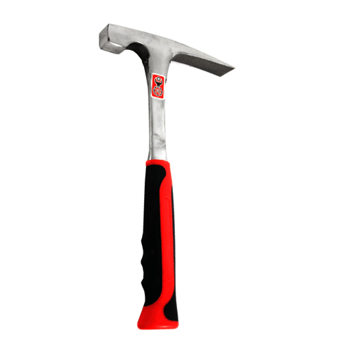"HAMMER BRICK 800G ALL STEEL FB - RED & BLACK RUBBER GRIP"