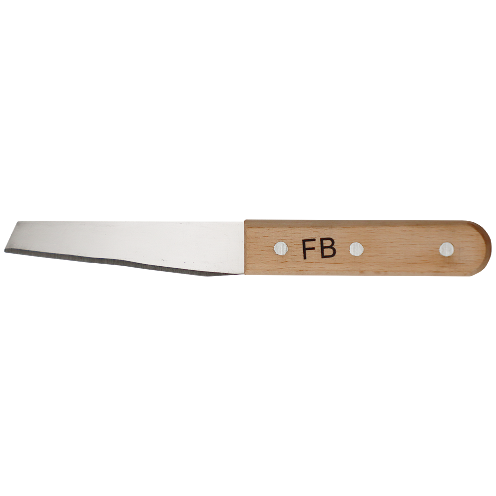 "KNIFE SHOEMAKER 100MM  FB - WOODEN HANDLE - 1.5MM BLADE"