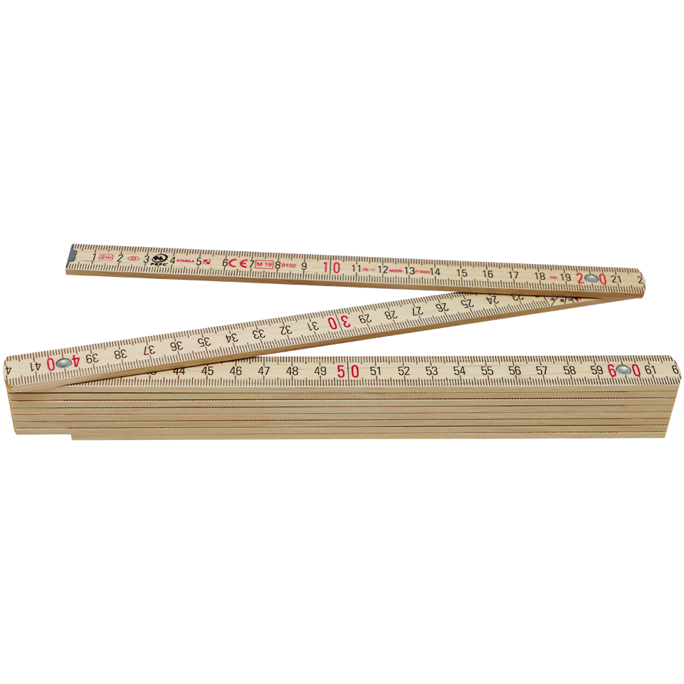 "RULER FOLDING WOOD  2M  407N - WOOD 10 FOLD (ENGINEERS)"