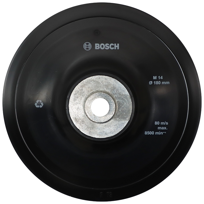 "BACKING PAD 180MM RUBBER BOSCH - THREAD M14 X 2.0"