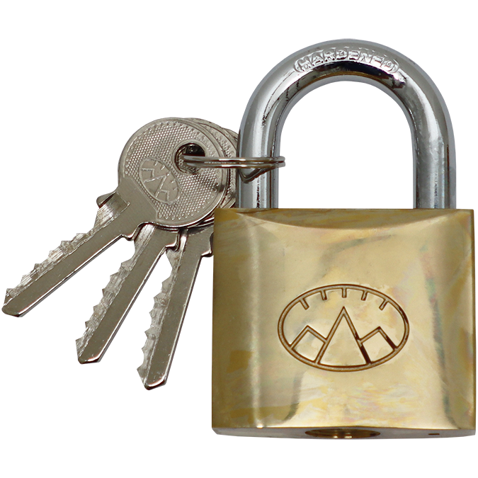 PADLOCK BRASS K/A 40MM KA1 FB (BOX) - PRICE EA / SOLD PER PACK OF