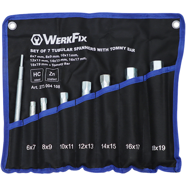 "SPANNER TUBE SET 8 PCE   WERK FIX - BOX WRENCH SET (8-19MM)"