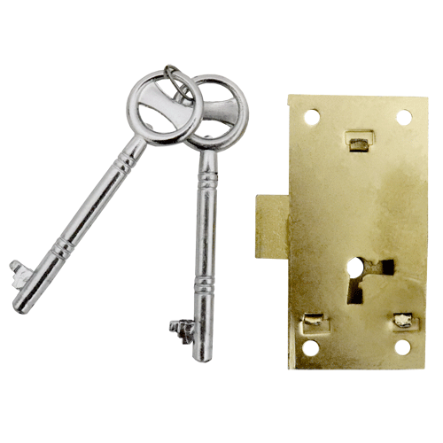 "LOCK CUPBOARD 2 LEVER 76MM - LOCK"