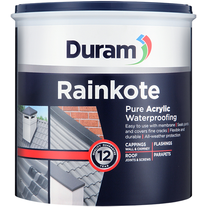 "WATERPROOF RAINKOTE WHITE 1L DURAM - PURE ACRYLIC WATERPROOFING"