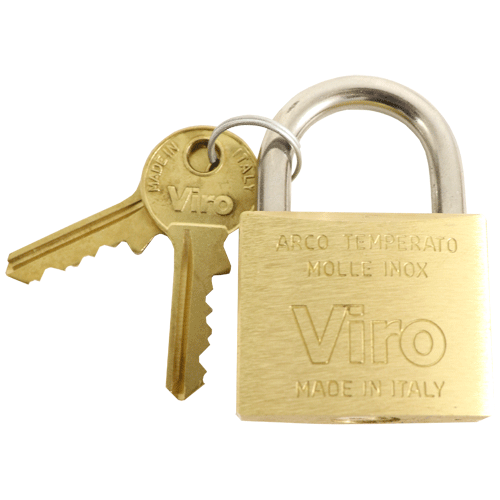 "PADLOCK BRASS STD 30MM VIRO - BOXED (5 PIN)"