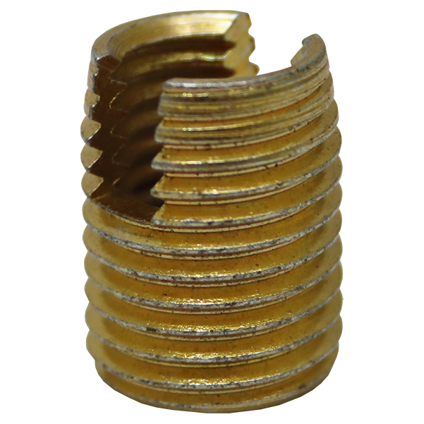 THREADED INSERT 10.0 X 1.50 - SLOTTED SOLID STEEL -