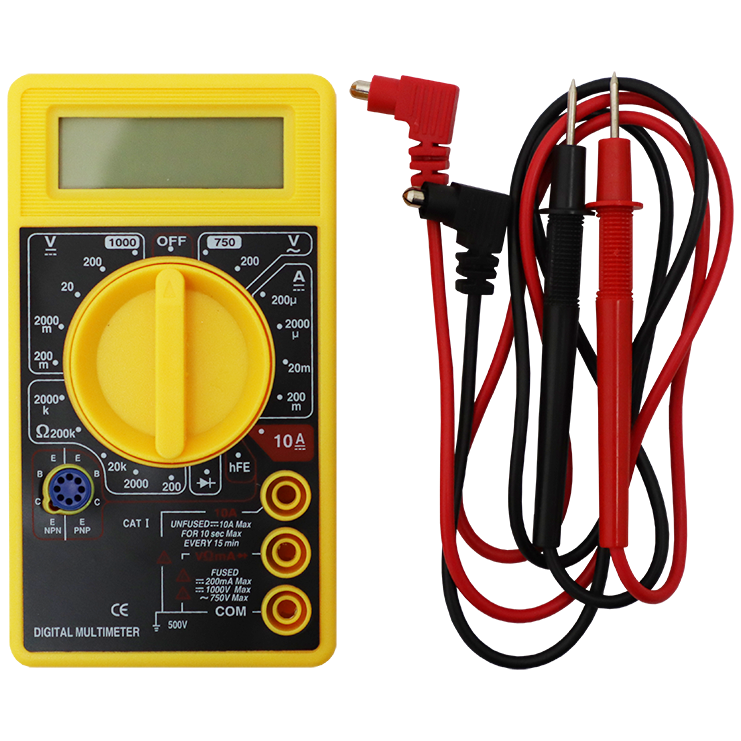 "MULTIMETER DIGITAL  500V COMPACT TAISEN - AC\/DC-MAX 10A DC (INCLUDES LEADS)"