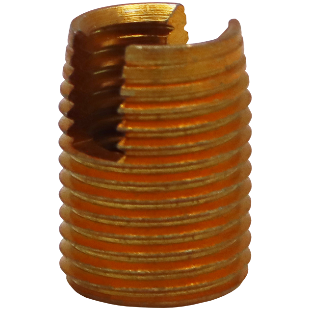 "THREADED INSERT  Y\/P 12.0 X 1.75 - SELF CUTTING INSERT (YELLOW PASSIVATED)"