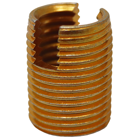 "THREADED INSERT  Y\/P 14.0 X 2.00 - SELF CUTTING INSERT (YELLOW PASSIVATED)"