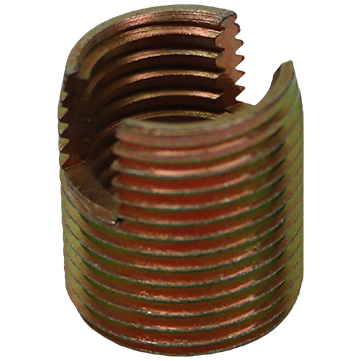 THREADED INSERT 16.0 X 2.00 - SLOTTED SOLID STEEL -