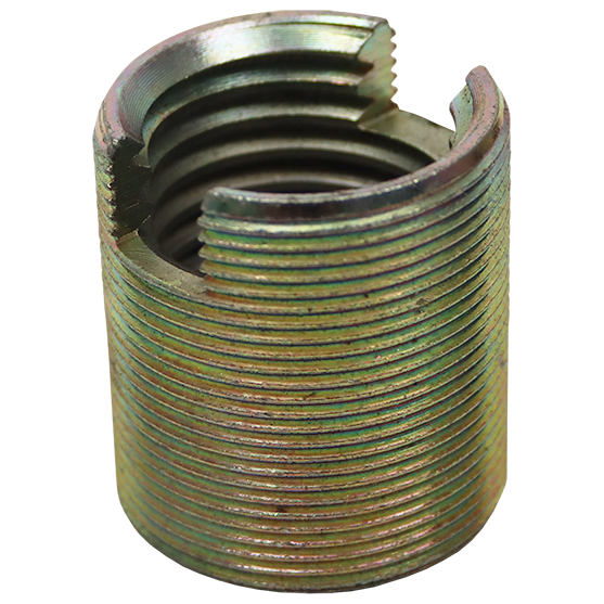 "THREADED INSERT  30.0 X 3.50 - SLOTTED SOLID STEEL - \"VASBYT\""