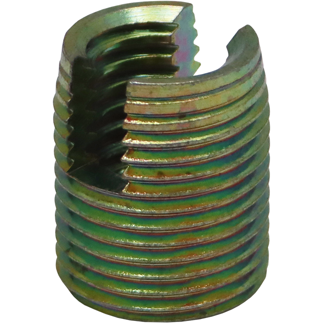 "THREADED INSERT UNC   1\/2\" - 13 TPI - DWS- SELF CUTTING INSERT (YELLOW PASSIVATED)"