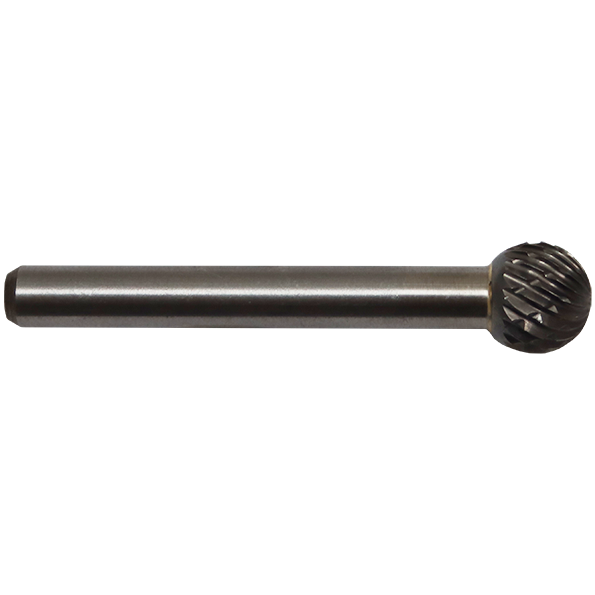 "BURR TCT D ROUND BALL 10MM RHODIUS - 10 X 8MM (KUD-Z6) - 6MM SHANK"