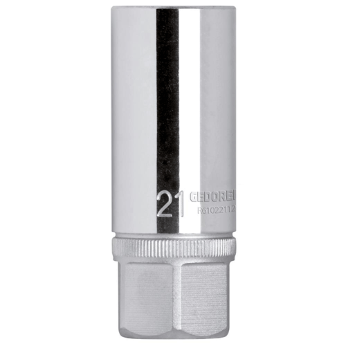 "SOCKET SPARK PLUG 50\/20.8MM    RED - 1\/2\"D-14MM THREAD SIZE-21MM SOCKET SIZE"
