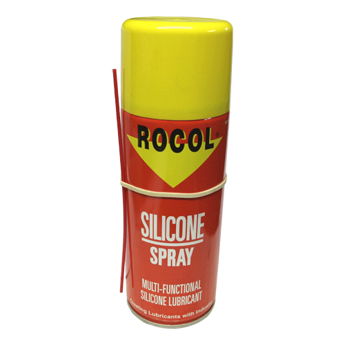 "SILICONE  SPRAY  400ML  ROCOL - LUBE & MOULD RELEASE - PLASTIC \/ RUBBER"