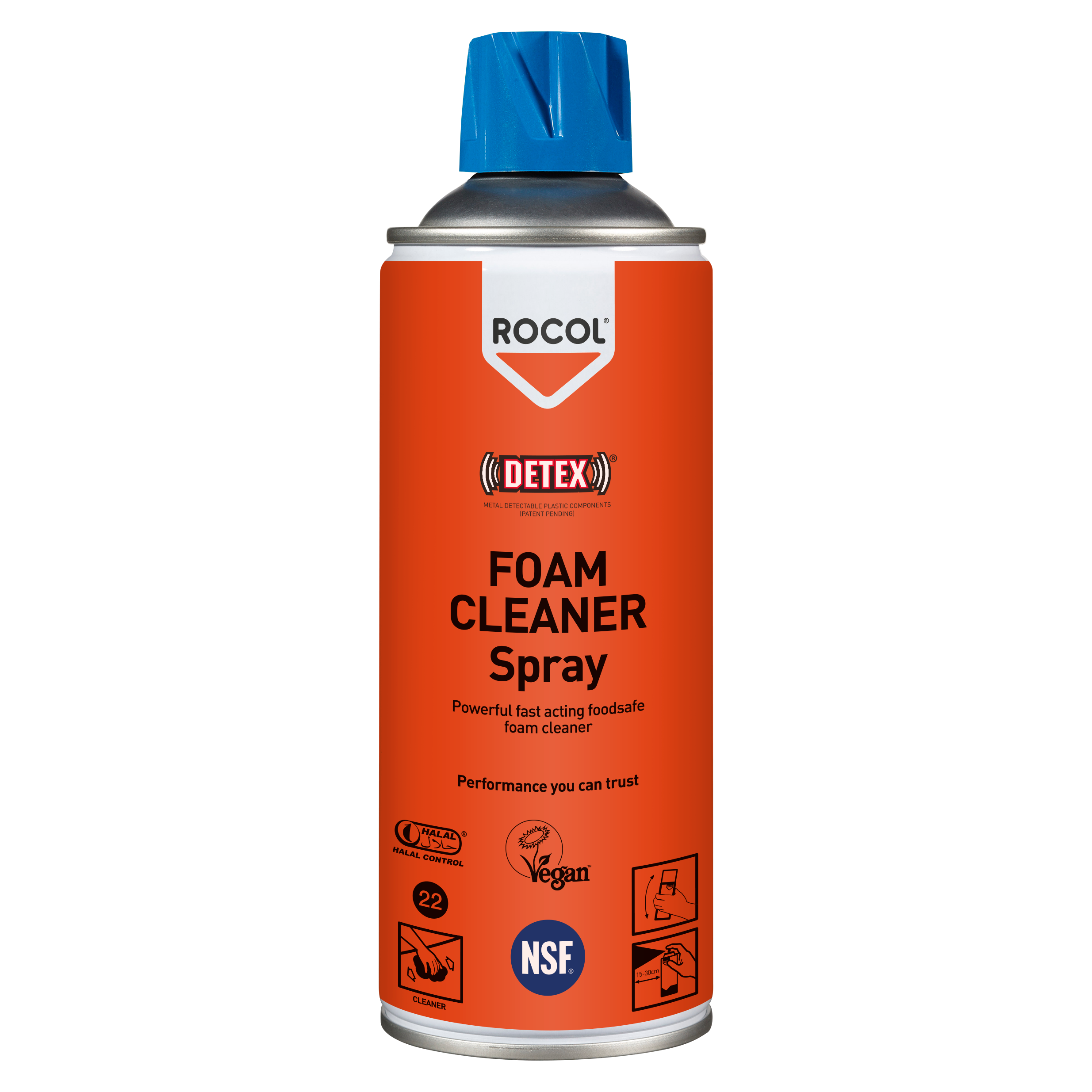 "CLEANER G\/P FOAM FG SPRAY 400ML ROCOL - FOOD SAFE (GENERAL PURPOSE)"