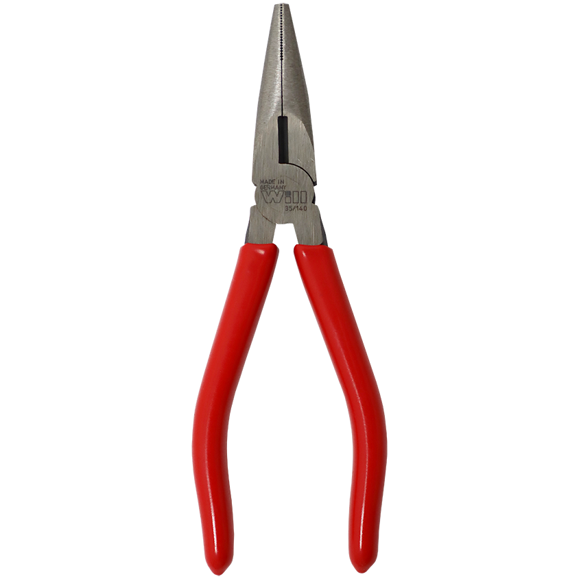 "PLIER LONG NOSE 140MM STD   WILL - RED HANDLE"