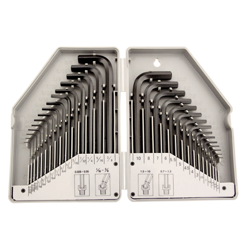 "ALLEN K\/SET IMP\/MET B\/P ARNDT 30PC - HEX 0.7-1.3MM & B\/P 1.5-10MM & 1\/16-3\/8\""