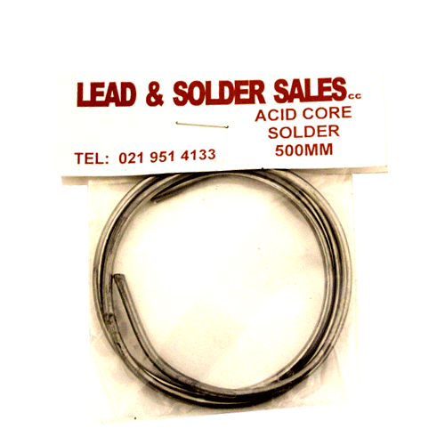 "SOLDER ACID CORE 500MM (HOME PACK) - 30S ACID CORE HOUSEHOLD PACK"
