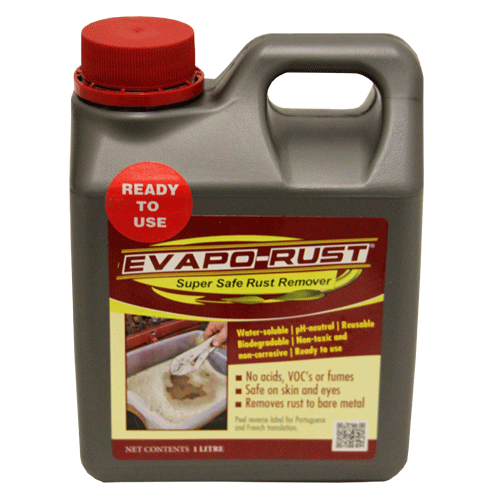 "RUST REMOVER   1L  EVAPO-RUST - ENVIROMENTALLY SAFE"