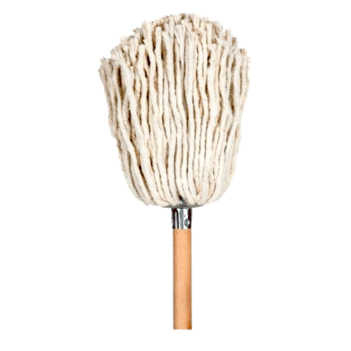"MOP HOUSEHOLD WOOD HANDLE 300G (ECO) - COMPLETE MOP WITH METAL SOCKET"