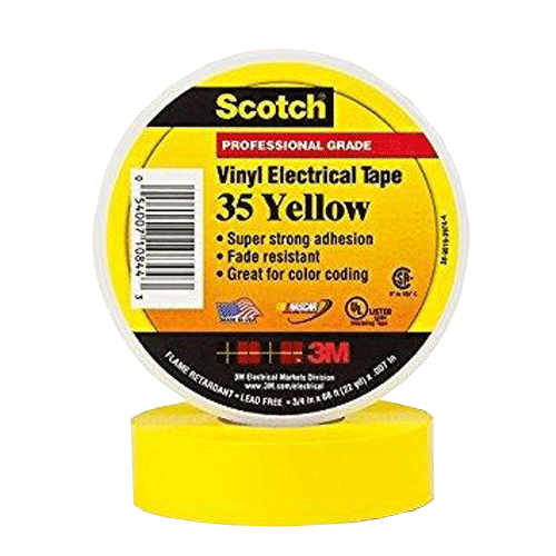 "TAPE VINYL ELEC 35 YELLOW - DWS - SCOTCH VINYL ELECTRICAL TAPE"