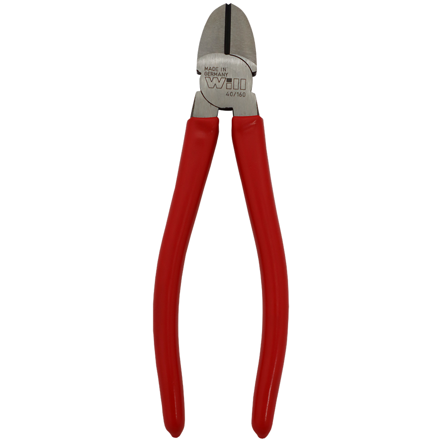 PLIER SIDE CUTTER 160MM STD WILL - RED HANDLE | Fowkes Bros