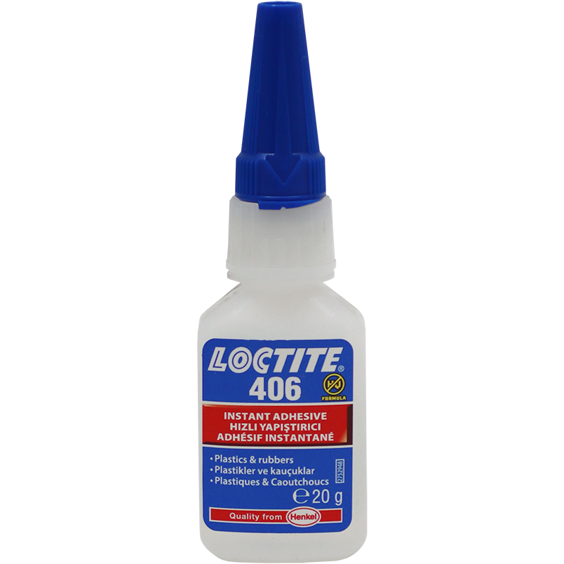 "SUPERGLUE  20G RUBBER 406 LOCTITE - FOR RUBBER & PLASTIC"