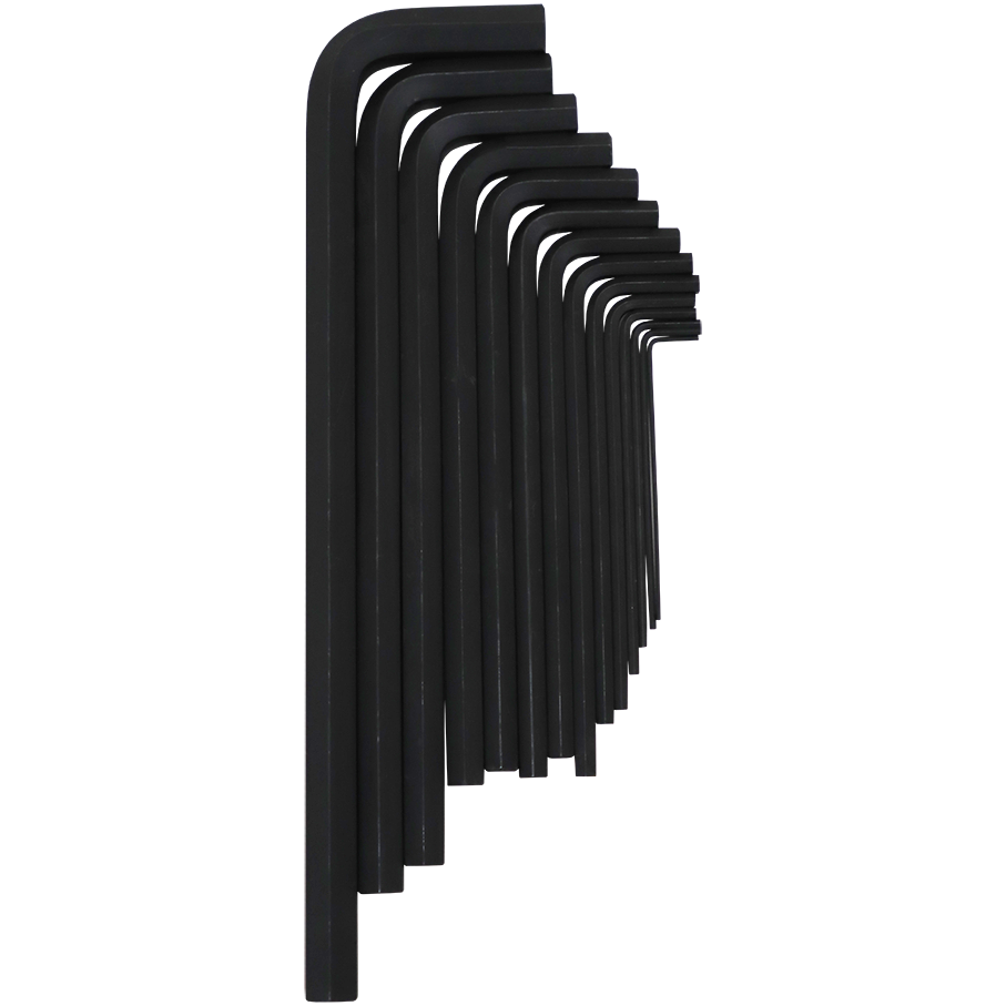 ALLEN K/SET HEX 1.5-14MM L/S GED - 14PC - BLACK - LONG -GEDORE