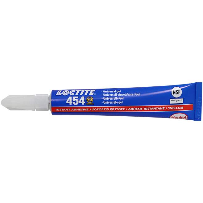 "SUPERGLUE  20G UNIVERSAL 454 LOCTITE - GEL TUBE (METALS\/PLASTICS\/RUBBERS)"
