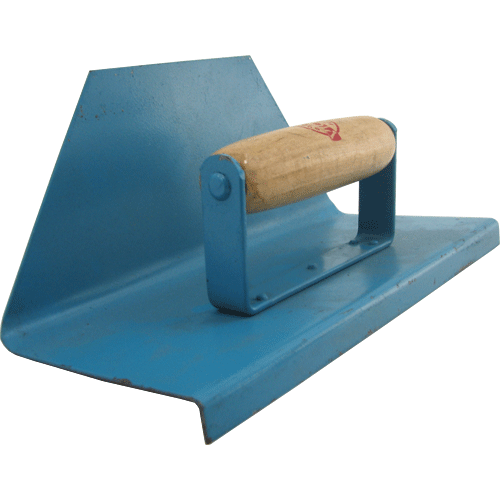 "TROWEL SKIRTING  75MM WOOD HDL VIC - DWS - WOODEN HANDLE WITH STEEL CORE"