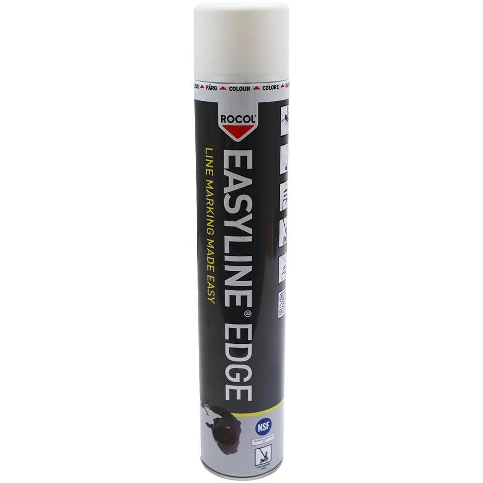 "ROCOL EASYLINE EDGE WHITE 750ML - LINE MARKING AEROSOL SPRAY"