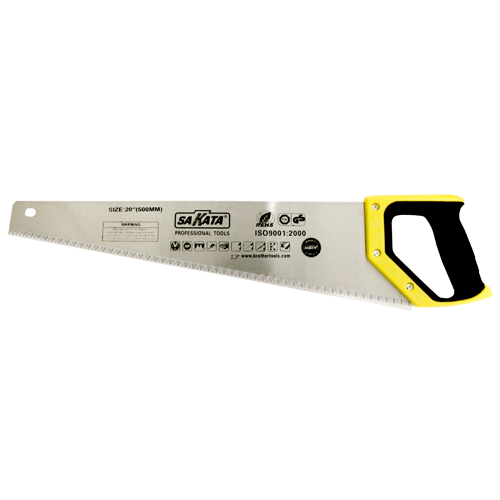 "SAW HAND 500MM X  6 TPI X-CUT SAKATA - RUBBER HANDLE (CROSS CUT BLADE)"