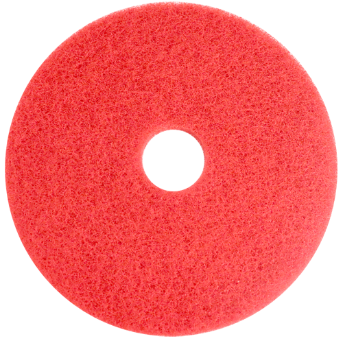 "FLOOR SCOUR PAD 450MM RED CLEANING - LIGHT SCRUB CLEANING"