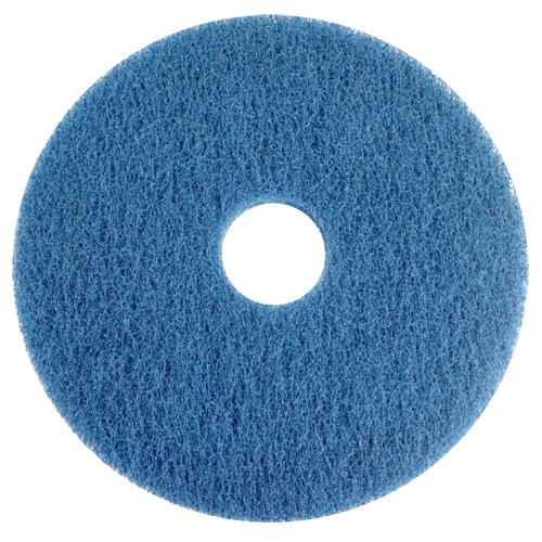 "FLOOR SCOUR PAD 450MM BLUE CLEANING - HEAVY DUTY CLEANING"