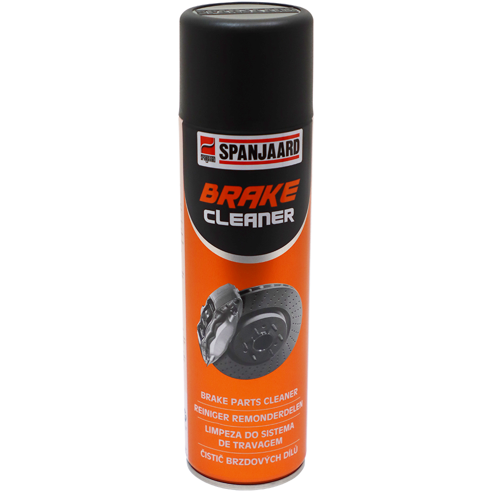 "BRAKE CLEANER  500ML SPRAY SPANJAARD - REMOVES BRAKE DUST, GREASE & OIL"