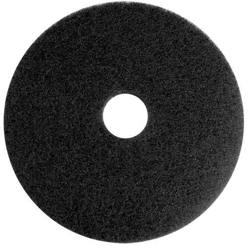 "FLOOR SCOUR PAD 450MM BLACK CLEANING - HEAVY DUTY CLEANING"