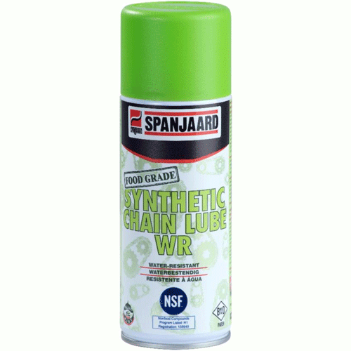 "CHAIN LUBE FG SPRAY  400ML WR  SPA - FOOD GRADE - WATER RESISTANT LUBRICANT"