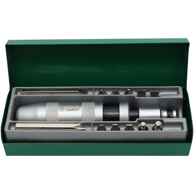 "IMPACT DRIVER 13PC SET TAISEN - METAL CASE (TAISEN)"