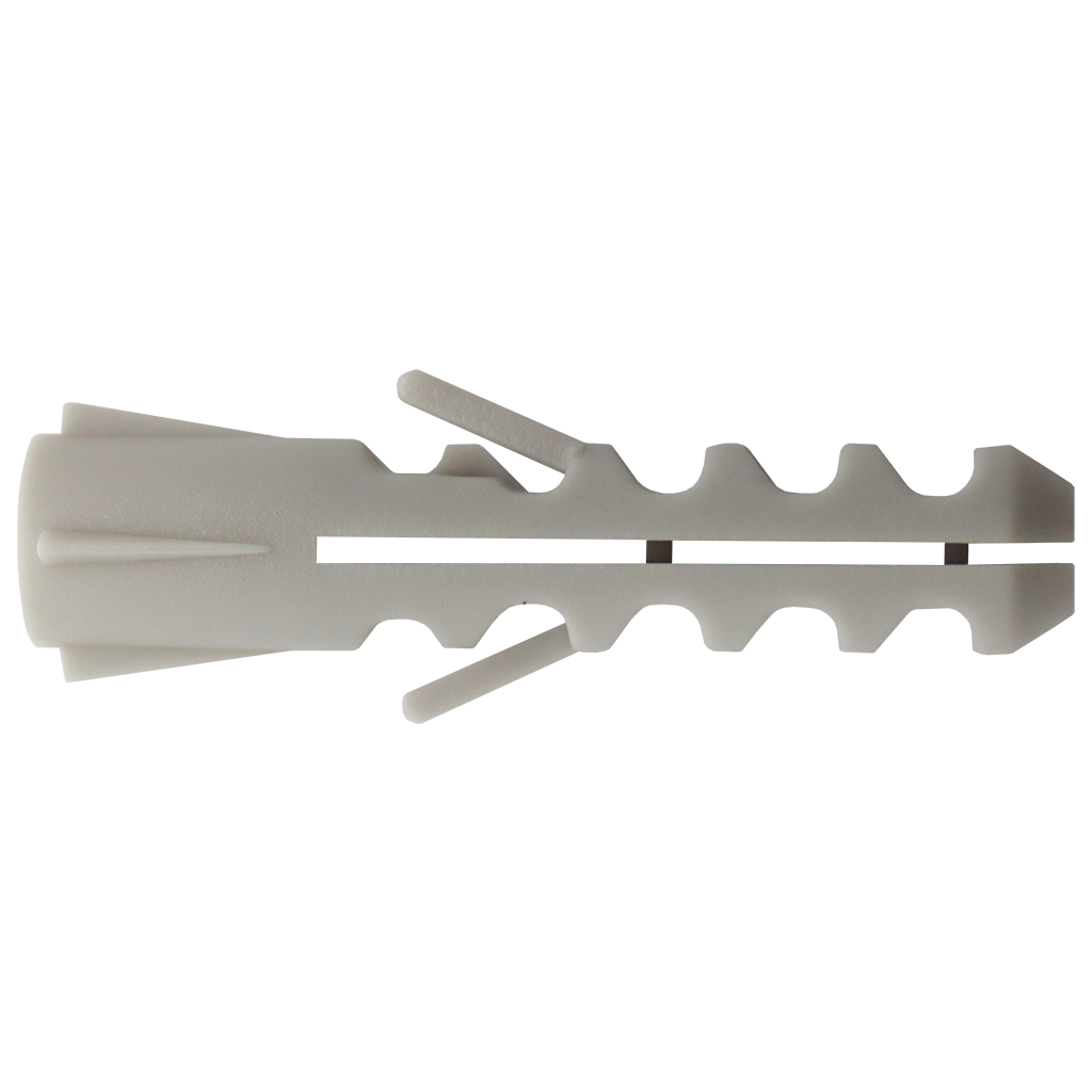 "MASONRY WALL PLUG  8X40MM POLY - DRILL 8MM - SCREW SIZE 6.0MM PLUG FIT"