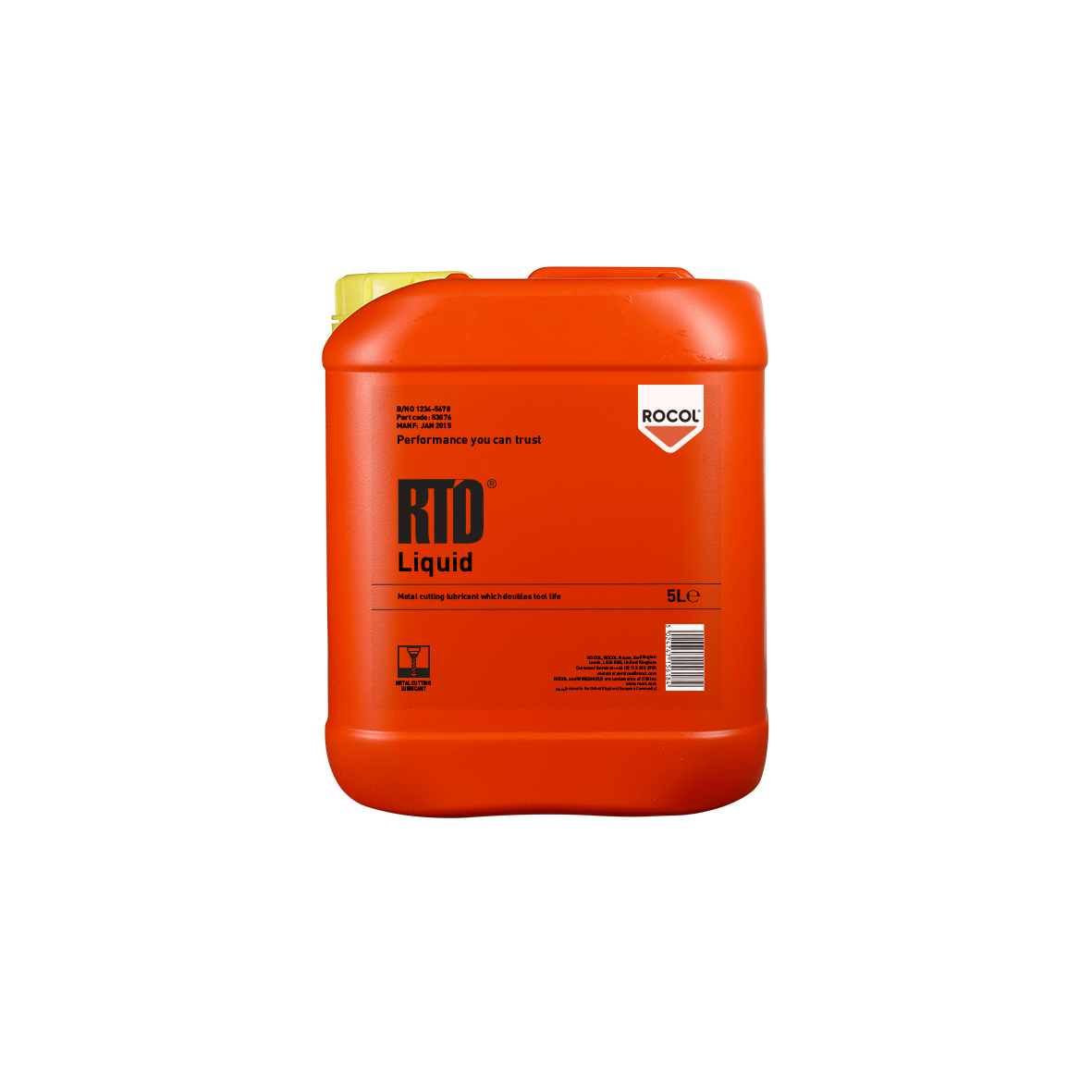 ROCOL RTD CUTTING FLUID 5LTR METAL (STEEL) CUTTING Fowkes Bros