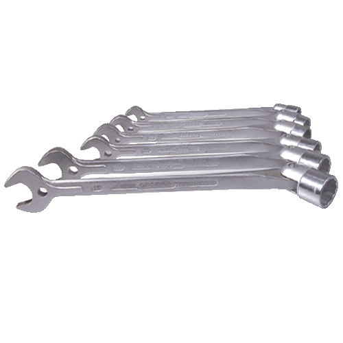 "SPANNER SET COMB 10-19MM SWIVEL GED - 9 PIECE - CHROME VANADIUM (SWIVEL HEAD)"
