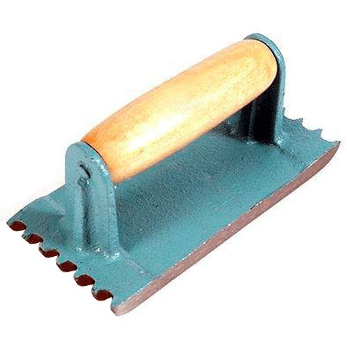 "TROWEL GRANO REEDER  6 GROOVE FB - DWS - JOINTER WITH WOODEN HANDLE"