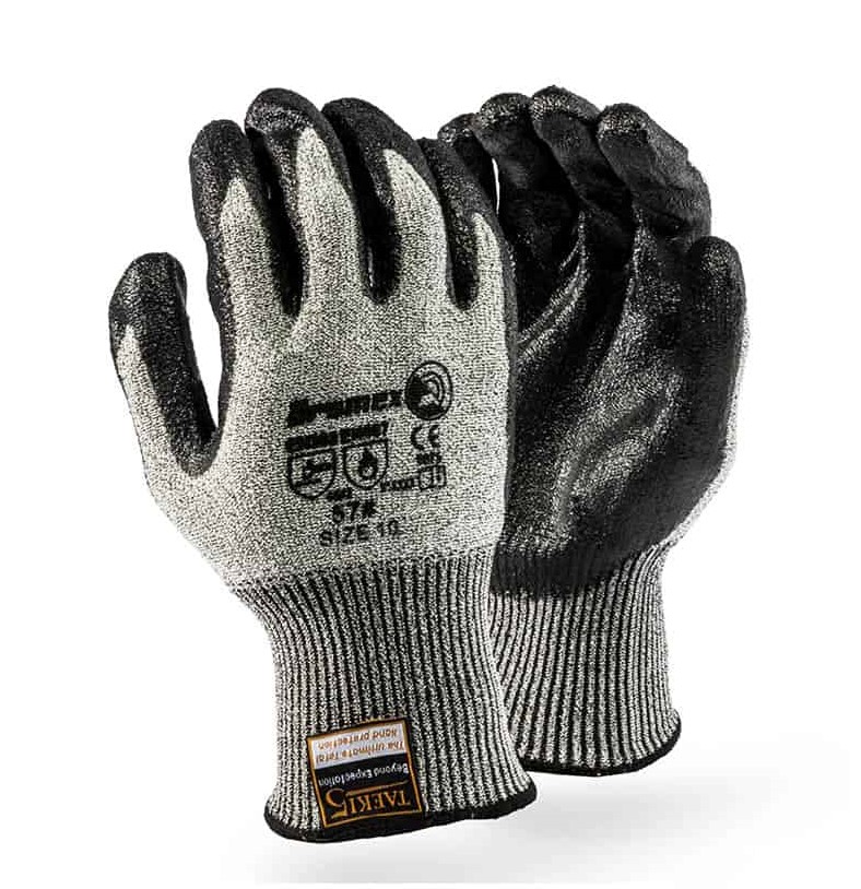 "GLOVE CUT&HEAT NITRILE PALM SIZE 12 - TEAKI5 (CUT LEVEL 5) - NITRILE PALM"
