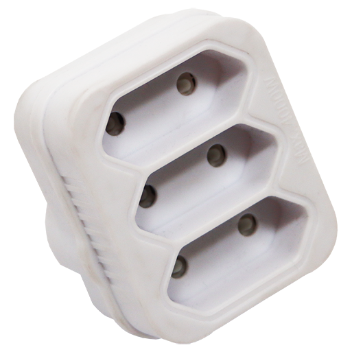 "PLUG ADAPTOR MULTI 3 WAY EURO - 3XFLAT 2PIN"